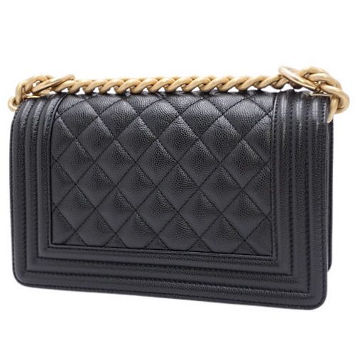 CHANEL(シャネル) ボーイシャネル/マトラッセ チェーンショルダーバッグ ショルダーバッグ ミニボーイシャネル 肩掛け 斜め掛け キャビアスキン  ブラック黒 マットゴールド金具 レディース 40802067983【中古】【アラモード】 - メルカリ