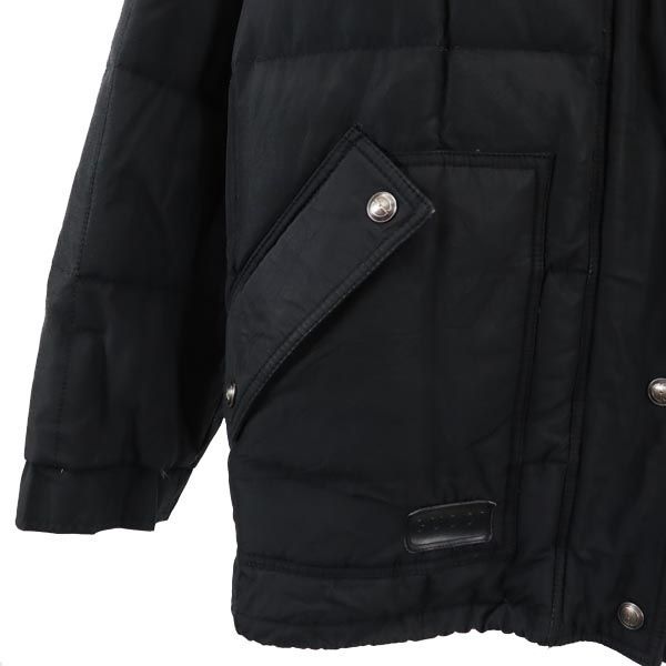 GUCCIイタリア製 黒 ジャケットサイズ40 グッチ イタリア製 ダウンジャケット 40 黒 GUCCI レディース 古着