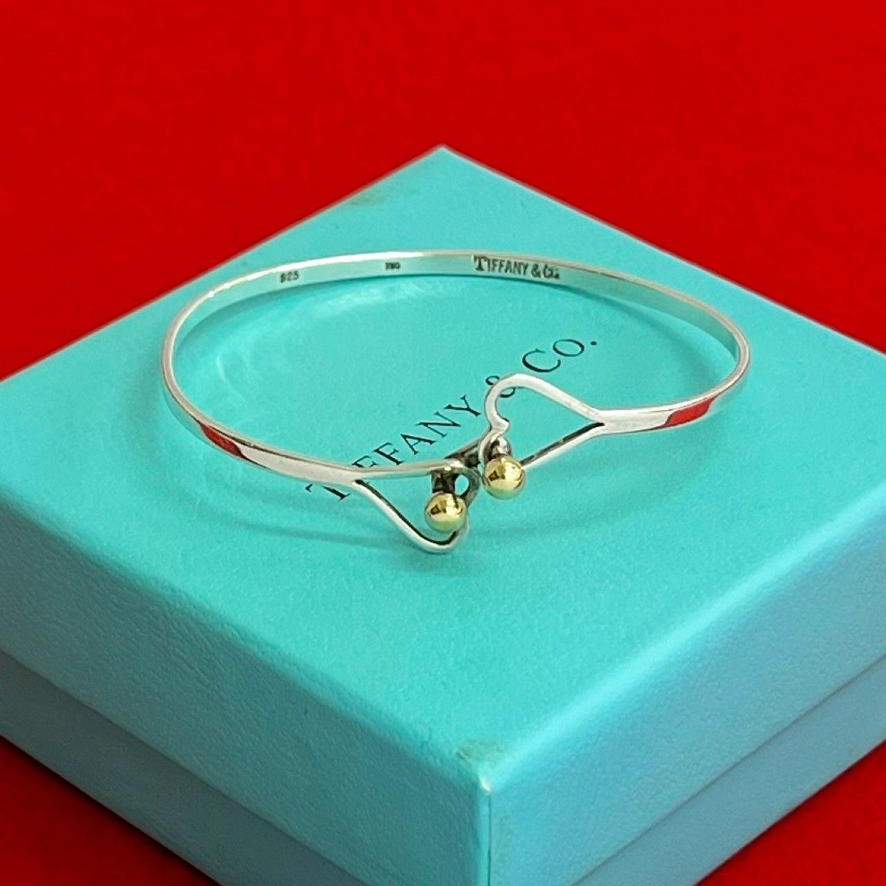 極 美品 希少品 TIFFANY&Co. ティファニー フック＆アイ ハート