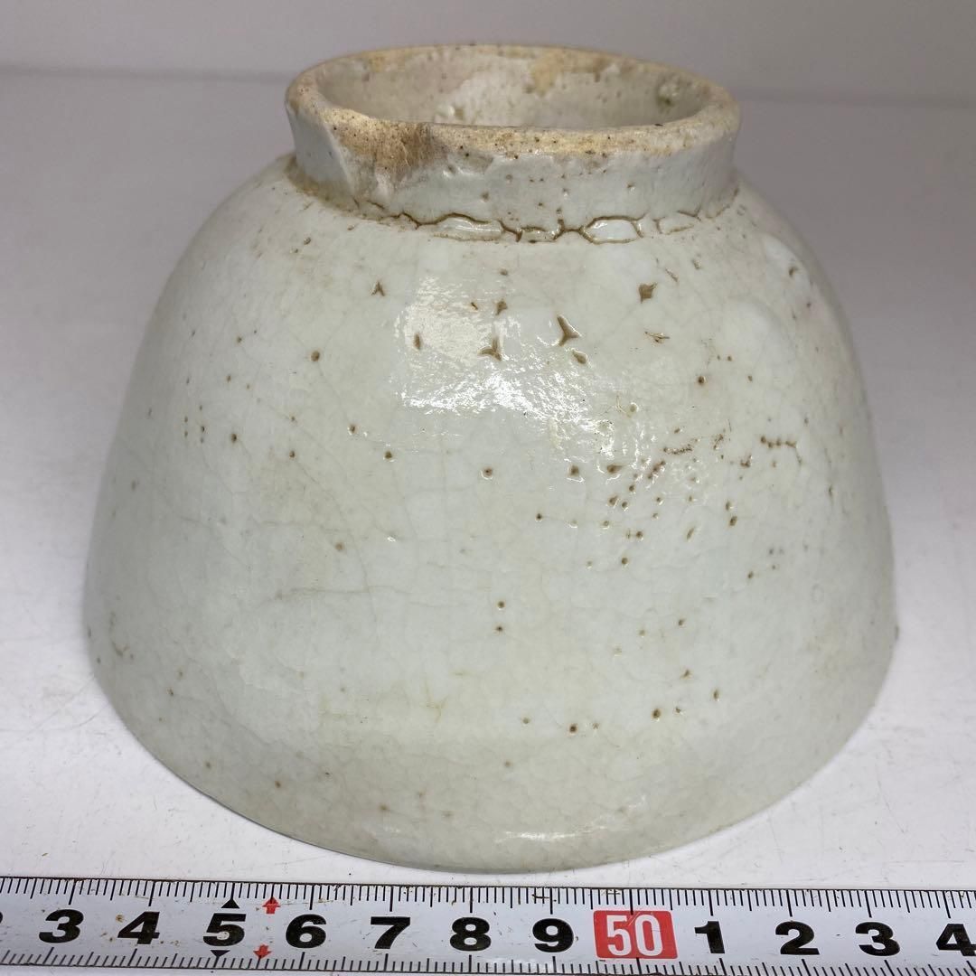 朝鮮古美術　李朝白磁茶碗　J 直径14.5cm 東H5-0903②タサチ 朝鮮古美術 李朝白磁茶碗 O 直径12.4cm 東H5-0903③タサチ