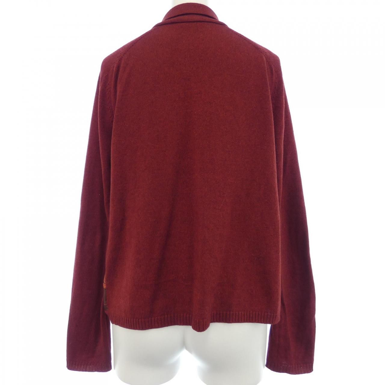 ヴィンテージ エルメス HERMES EXーLIBRIS ツイルレーヌ. カーディガン