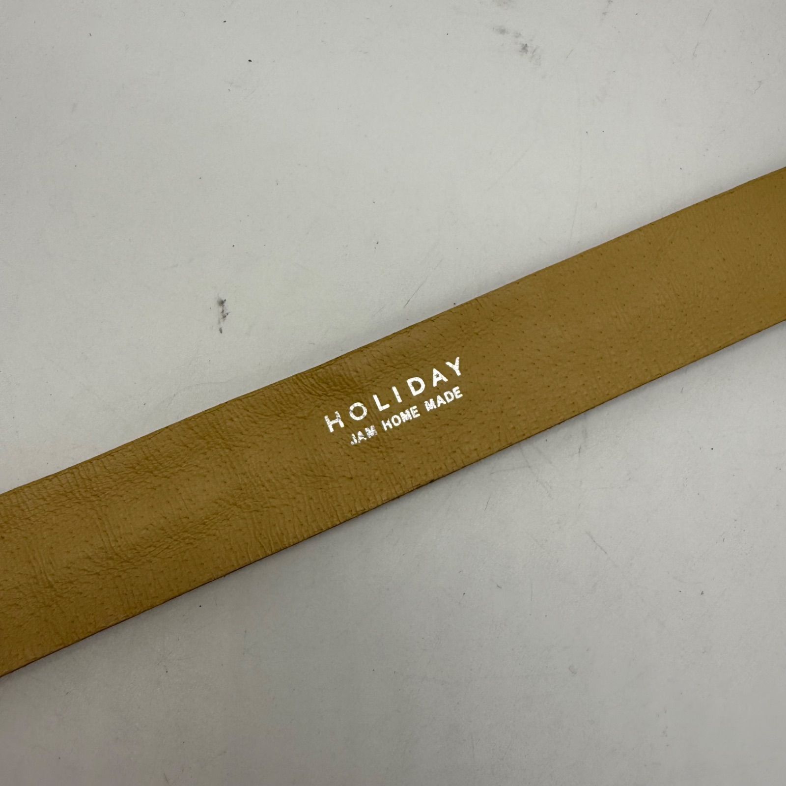 ● JAM HOME MADE × HOLIDAY leather studs belt ジャムホームメイド ホリデイ コラボ スタッズ レザーベルト 2連 ユニセックス