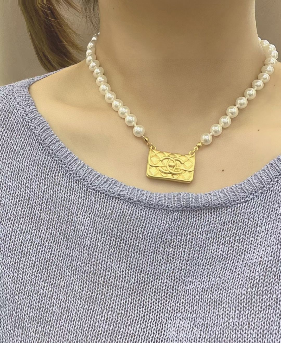 今日特価】CHANEL ヴィンテージ アルファベットネックレス 送料