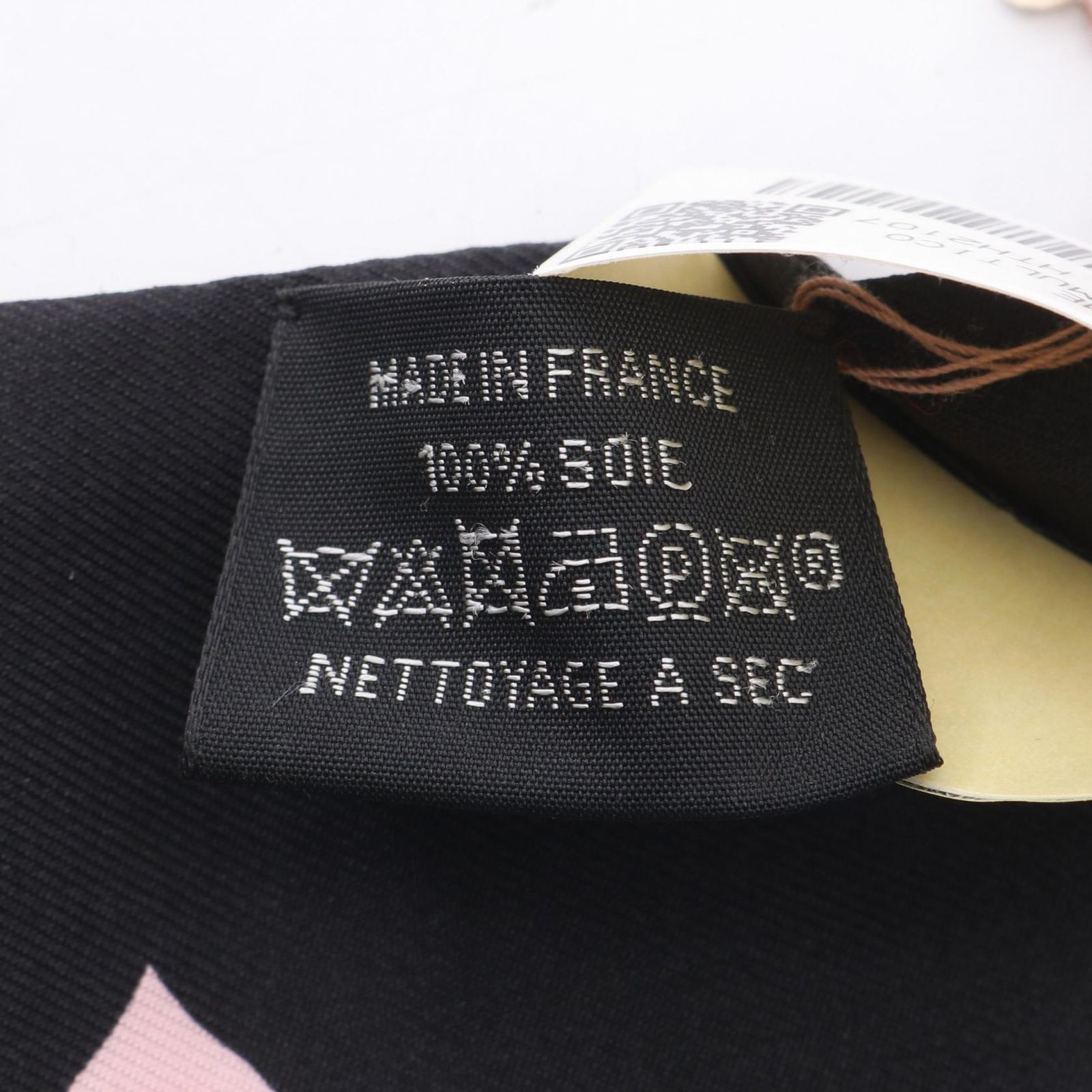 エルメス HERMES スカーフ ツイリー TEA TIME ブラック シルク