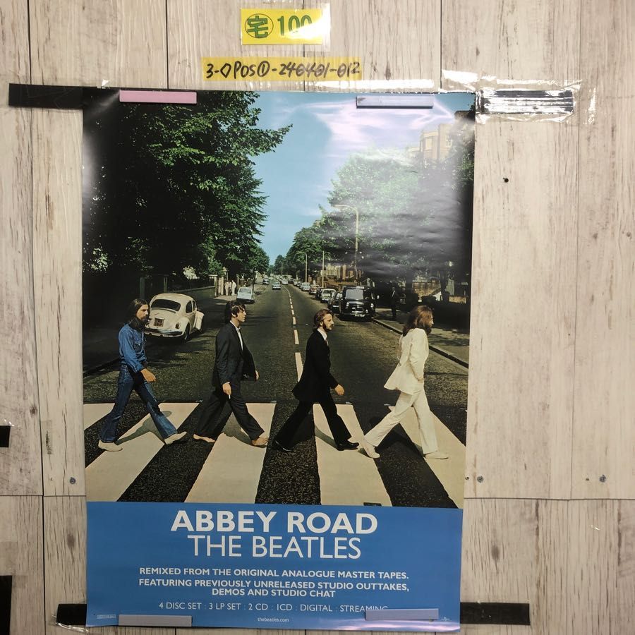 3-◇ポスター ABEEY ROAD 50周年記念 エディション ザ・ビートルズ アビーロード THE BEATLES 515mm×728mm  B2サイズ 汚れ・傷有 画鋲跡有 - メルカリ