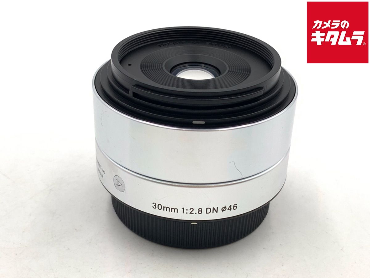 並品 シグマ 30mm F2.8 DN マイクロフォーサーズ用 シルバー