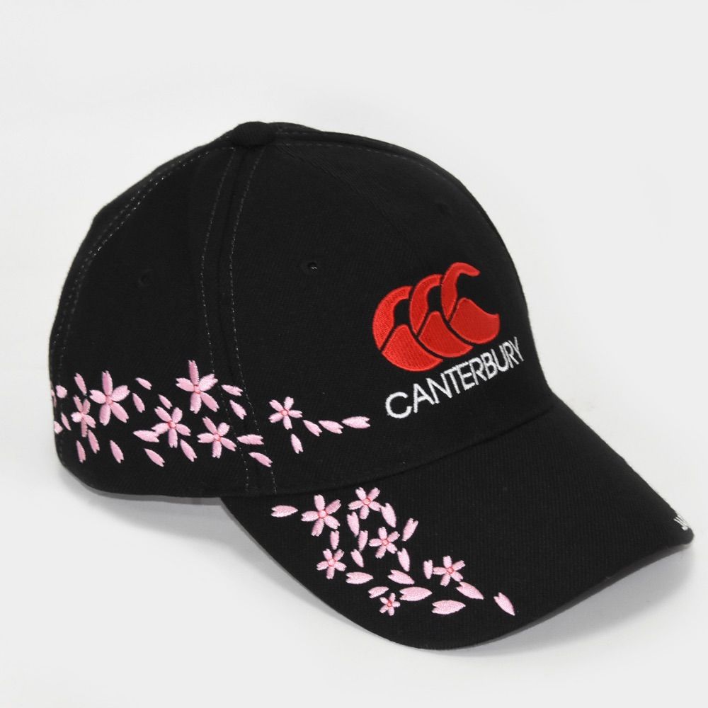 CANTERBURY カンタベリー ラグビー キャップ 帽子 ロゴ 桜