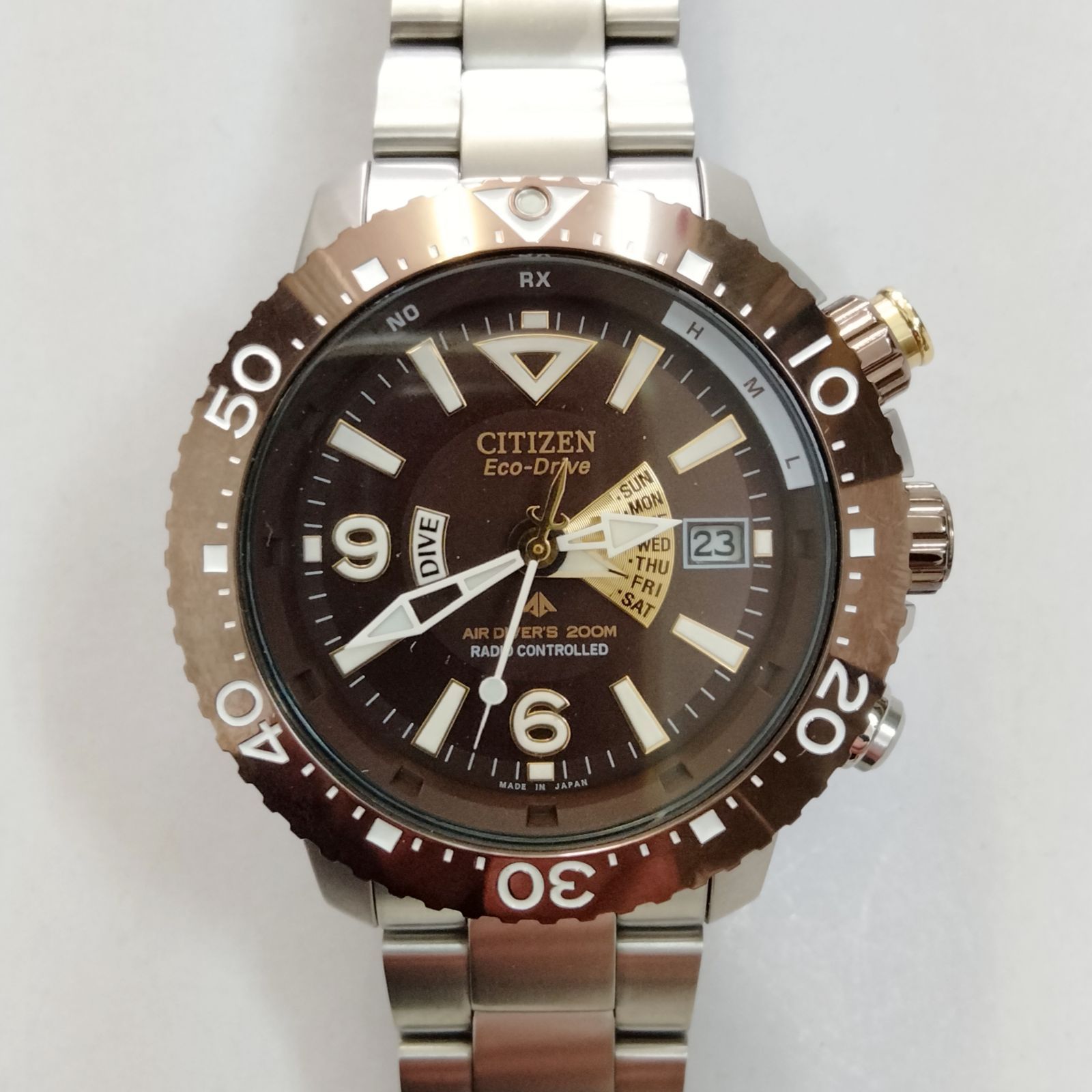 レア Citizen プロマスター ダイバー 電波ソーラー ブラウン