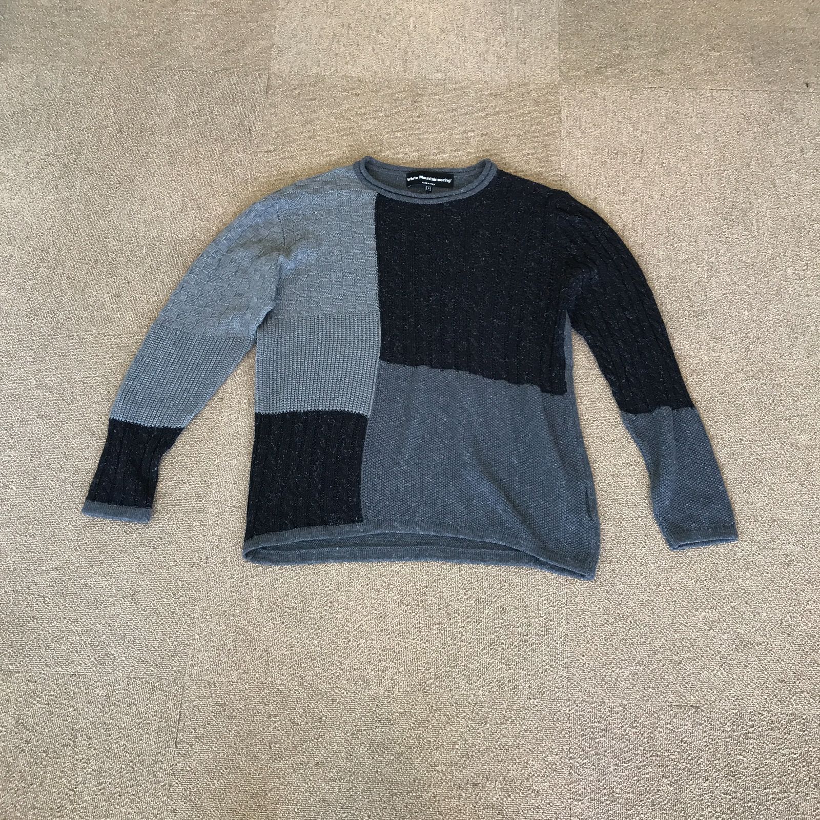 42067　white mountaineeringホワイトマウンテニアリング　メンズニットトップ　サイズ2　　アウトレット　イタリア製