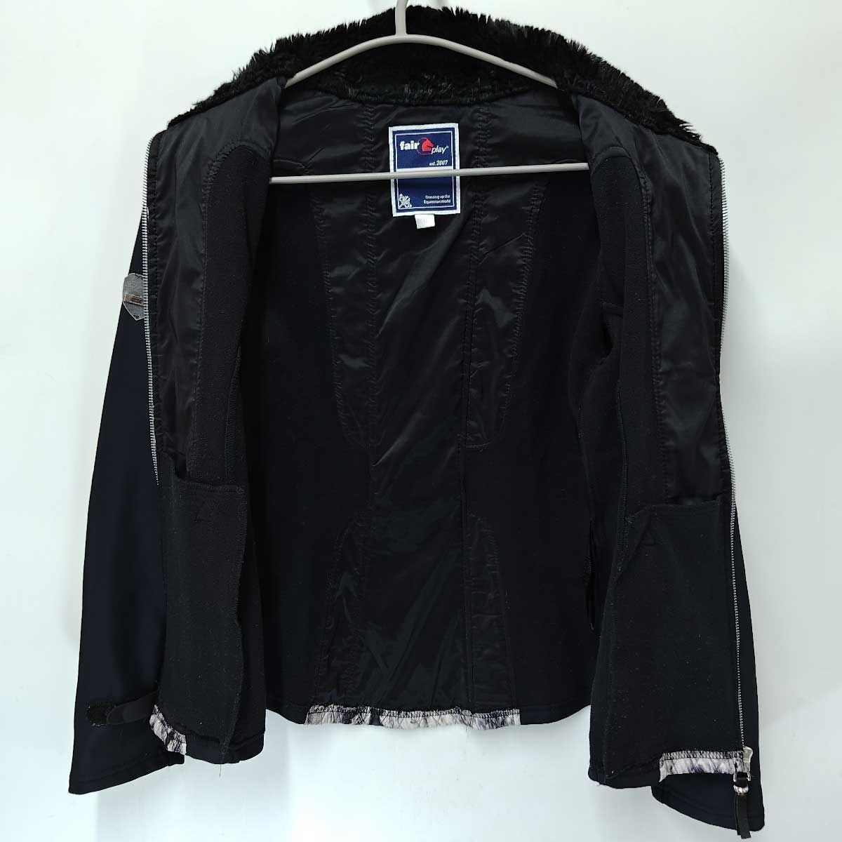 フェアプレイ FAIR PLAY ジップアップ ストレッチ ライダースジャケット 38 レディース 乗馬 馬術 フェアプレイ FAIR PLAY ジップアップ ストレッチ ライダース