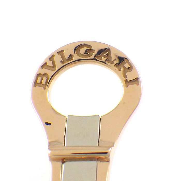 【BVLGARI】ダイヤモンド セルペンティ ヴァイパー フープピアス BVLGARI ブルガリ ピアス K18PG ダイヤ14P セルペンティ