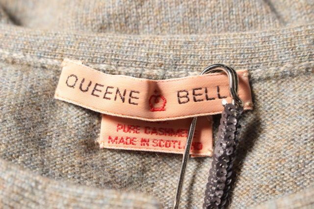 クイーン&ベル QUEENE&BELLE セーター ニット 長袖 カシミヤ S グレー ahm0513 レディース クイーン&ベル QUEENE&BELLE セーター ニット 長袖 カシミヤ S