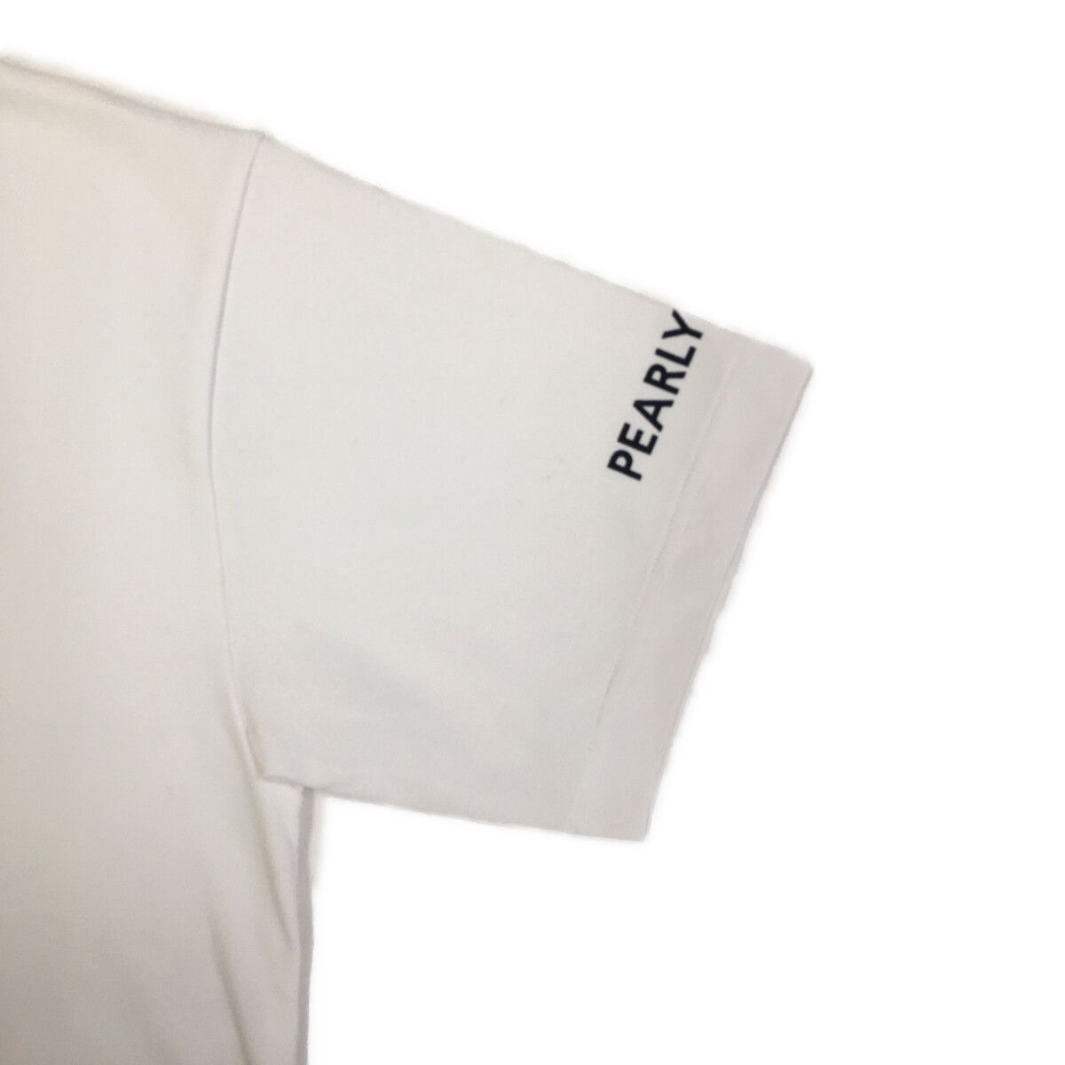 メンズ パーリーゲイツ PEARLY GATES 半袖シャツ 4 M ホワイト モックネック ブランドロゴ LLC-HASEGAWATOSO_COM