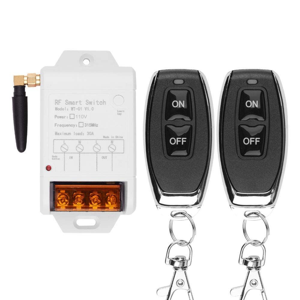 新品 fushionsea リモートコントロールスイッチ110Vワイヤレスリモートコントロールポンプ30Aリレー315mhzスマートハイパワーモーターリモコン、 コントロールファームのウォーターポンプ装置、産業およびその他の分野で広く使用されています