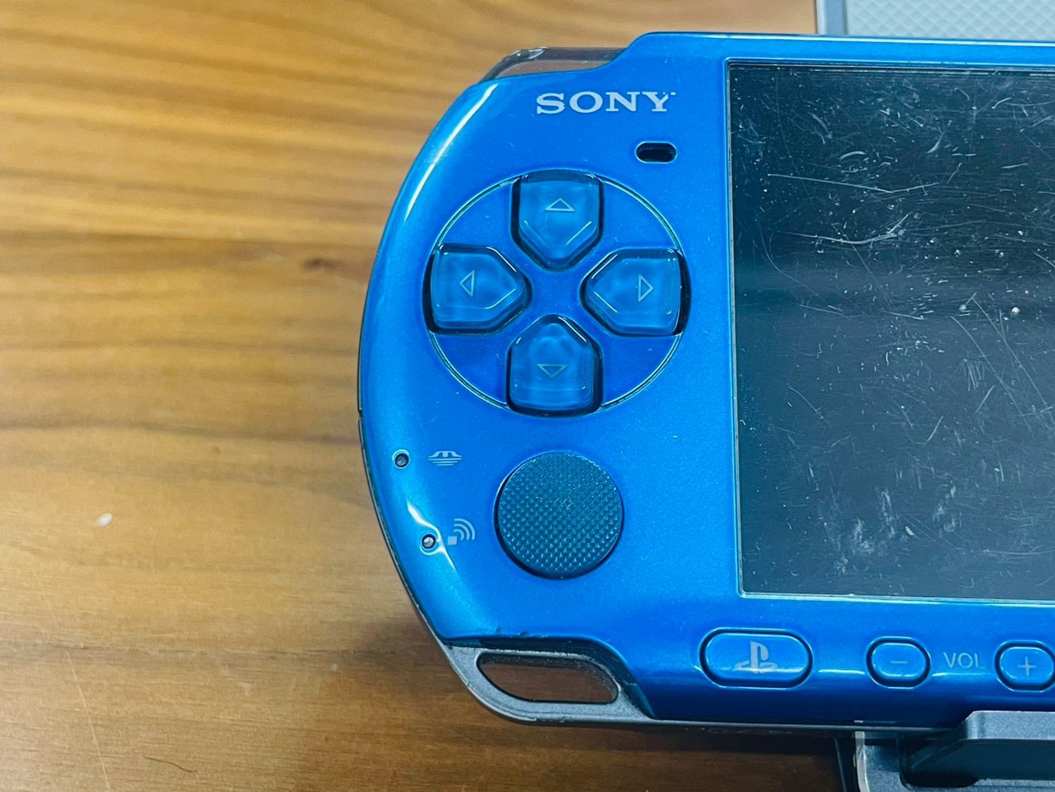 PlayStation Portable - PSP 3000 本体 ブルー 箱 説明書　ソフト Sony PlayStation Portable PSP-3000 ブルー/Blue 動作確認済み