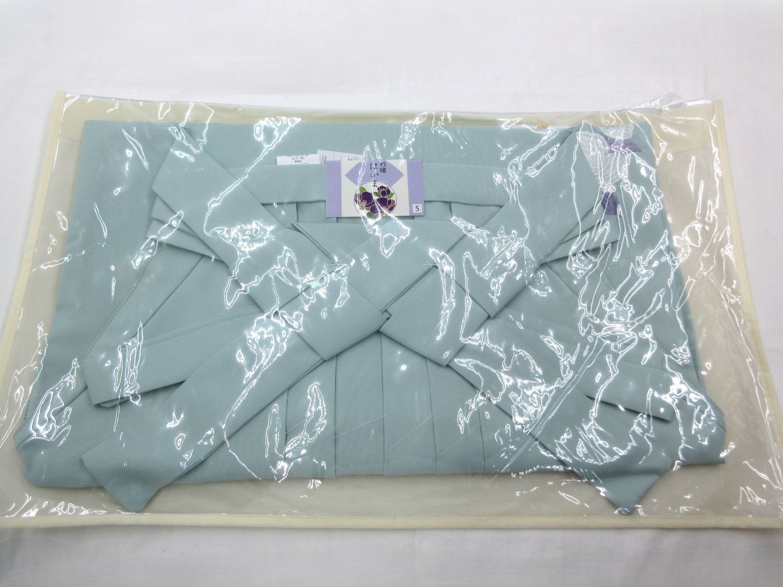 女性用袴 シアン ターコイズブルー アクアブルー Sサイズ 刺繡入り b6625