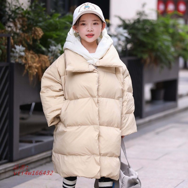 ダウンコート 子供服 女の子 男の子 ダウンジャケット キッズ アウトドア ジュニア 防寒 フード 秋冬アウター ロング 中綿入り 通学 通園 おしゃれ vii 4 w 166432