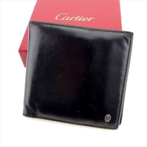 財布 ブランド 二つ折り Cartier カルティエ パシャ 本革 レザー 黒 Cartier（カルティエ） 財布 メンズ ブランド パシャ 二つ折り財布
