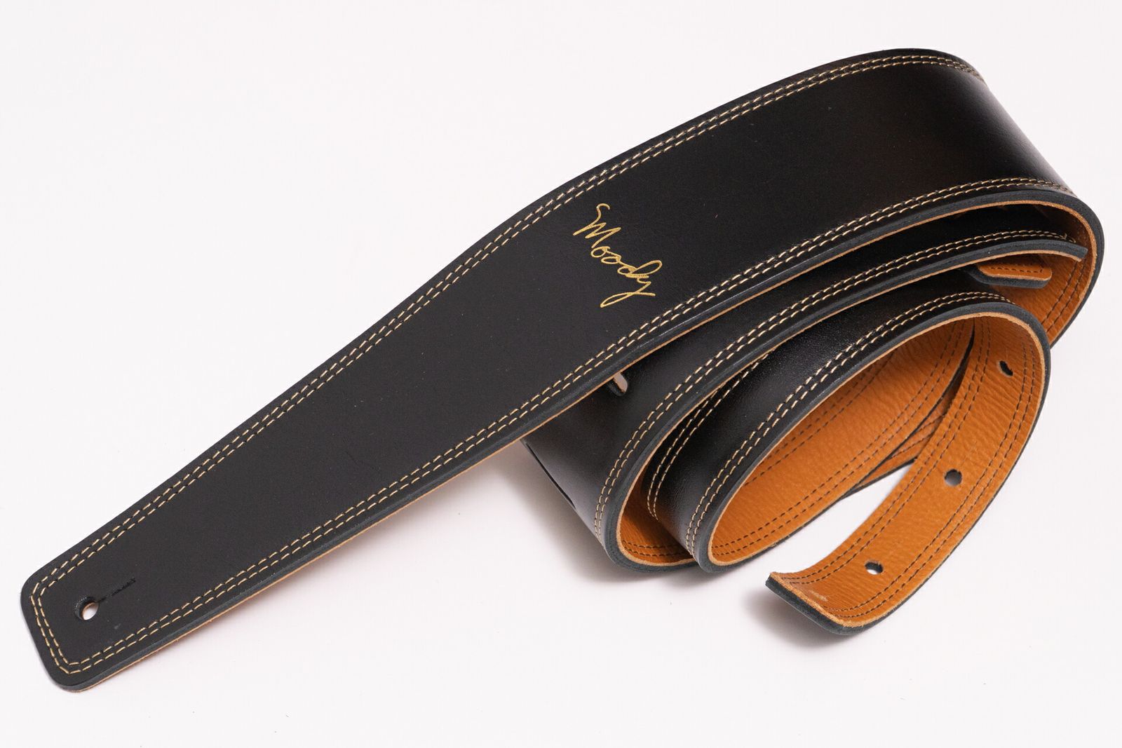 new Moody Straps | 2.5 Inch Black|Tobacco Leather Long Tail GIB横浜
