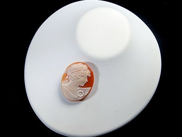 【海】カメオルース　貝シェル　貴婦人彫刻　４点セット　縦約５５ｍｍ 海】カメオルース貝シェル貴婦人彫刻4点セット縦約55mm