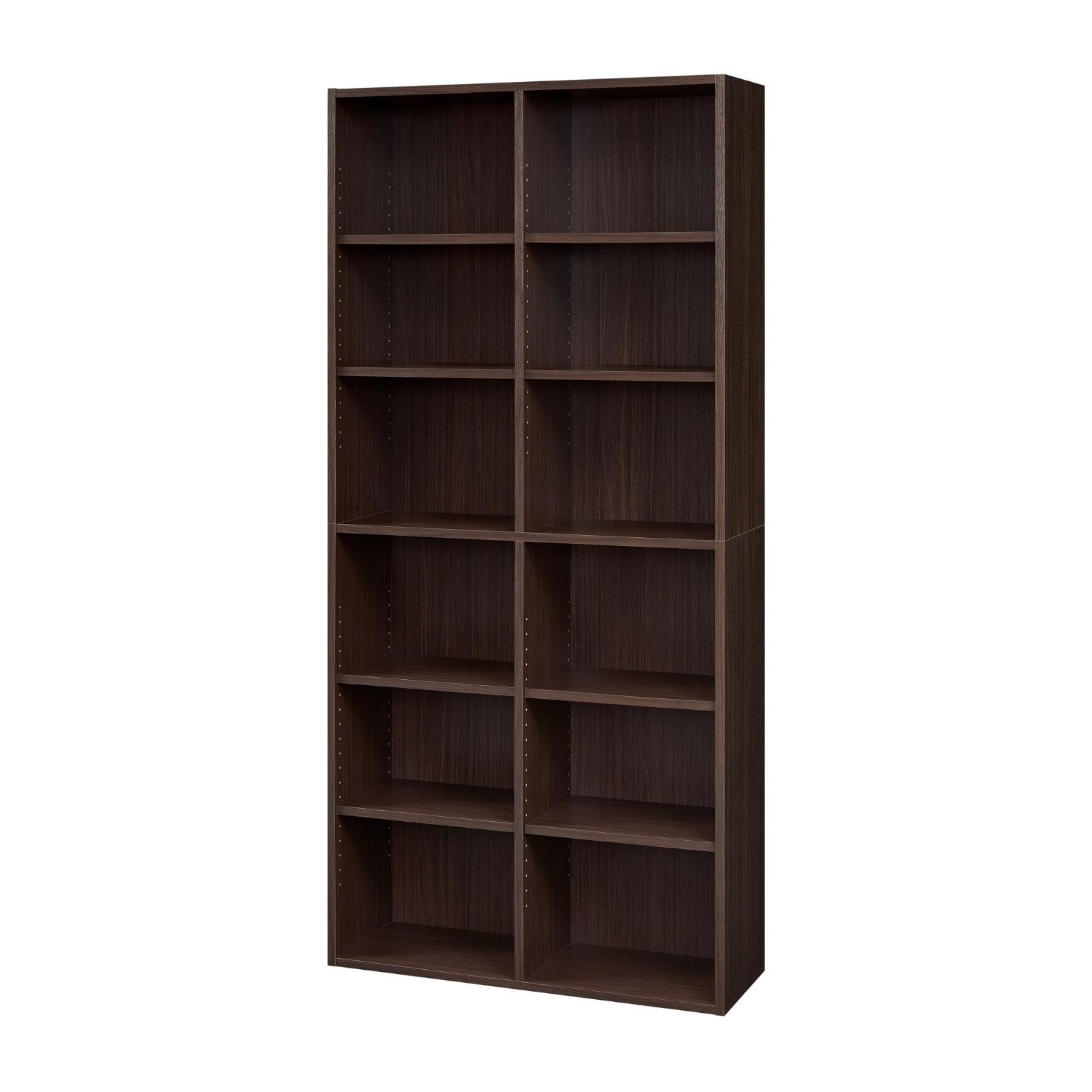 人気商品 幅83.5×奥行29.2×高さ179.7cm ベーシックデザイン 木目柄 ダークブラウン ワイドサイズ FUL-1885DK たっぷり収納 同シリーズで組み合わせ自由自在 整理棚 本棚 フルニコ シェルフ フリーラック 白井産業 Shirai
