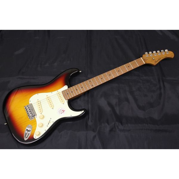 ラッカーオリジナル塗装 リバースヘッド アルニコPU 3連スイッチ