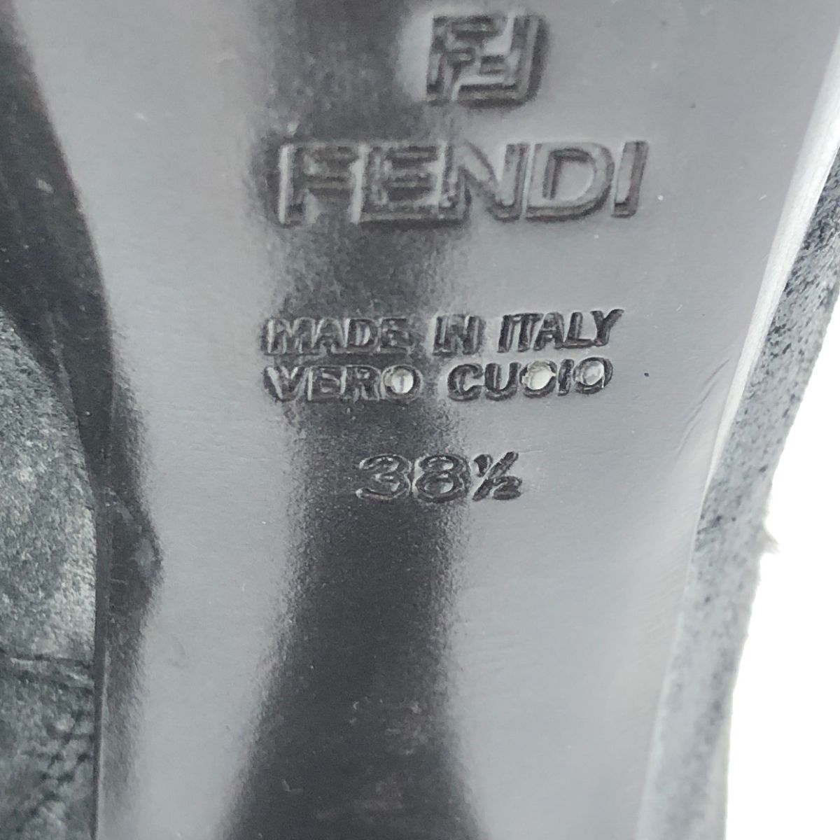 FENDI フェンディ 表記サイズ:38.5 ヒールブーツ ブラック ミンク 