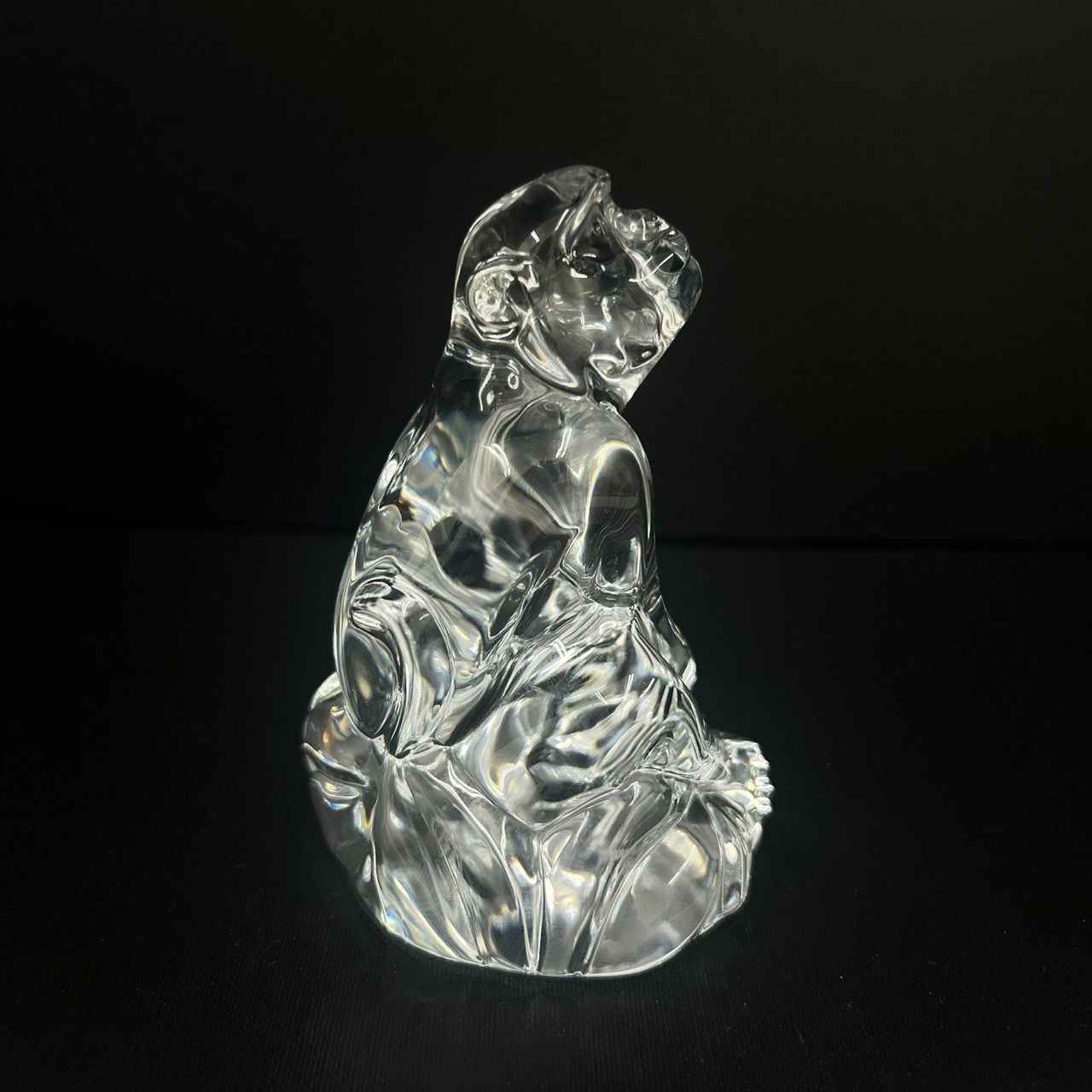 美品】Baccarat バカラ 干支 干支シリーズ サル 猿 申 置物