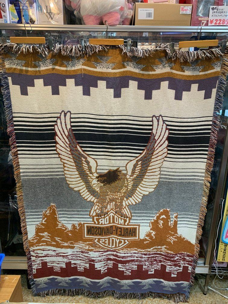 90's Harley-Davidson ハーレーダビッドソン ヴィンテージラグ USA製
