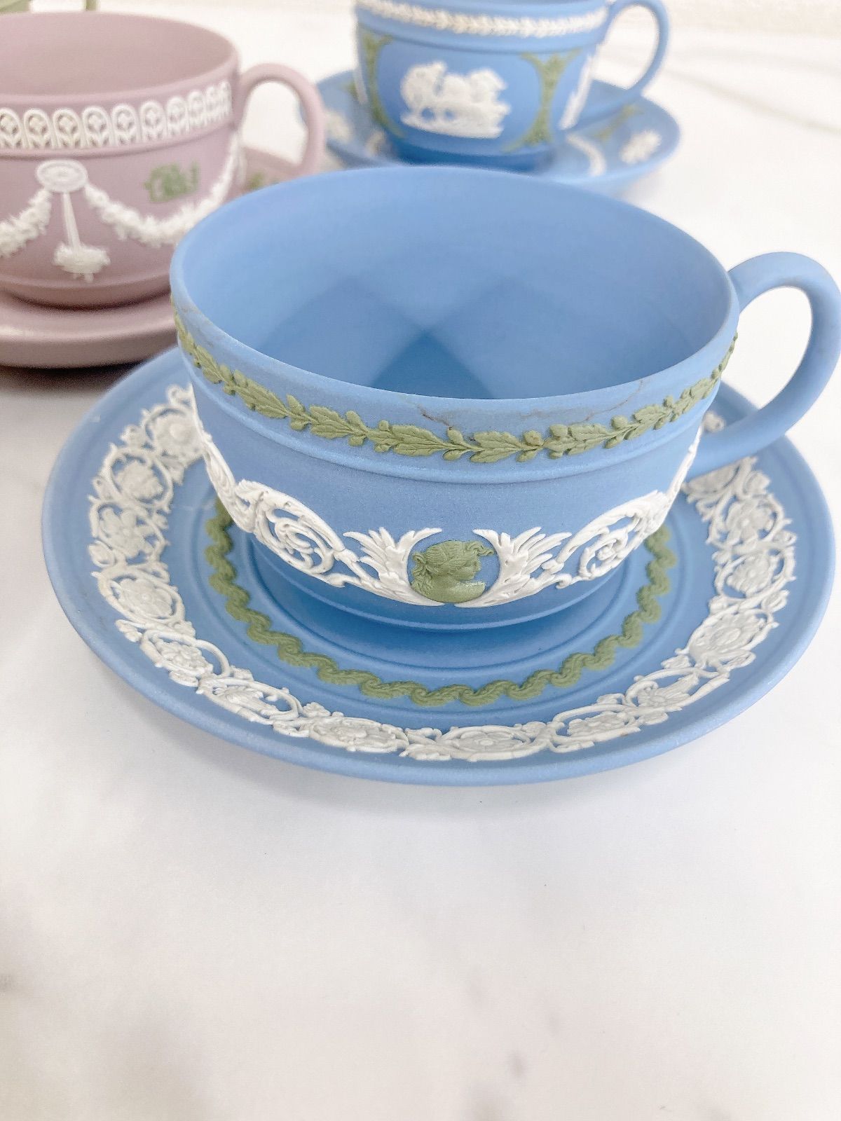 ○ ウェッジウッド 限定500セット ジャスパー コノスール カップ&ソーサー6客セット wedgwood connoisseur  collection a limited edition 【その他】 - メルカリ