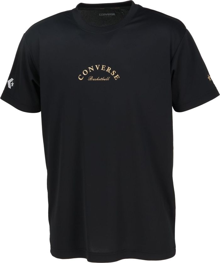 【新品・4営業日で発送】コンバース 4S_GSプリントTシャツ (CBG241354) 色 : ブラック サイズ : S 