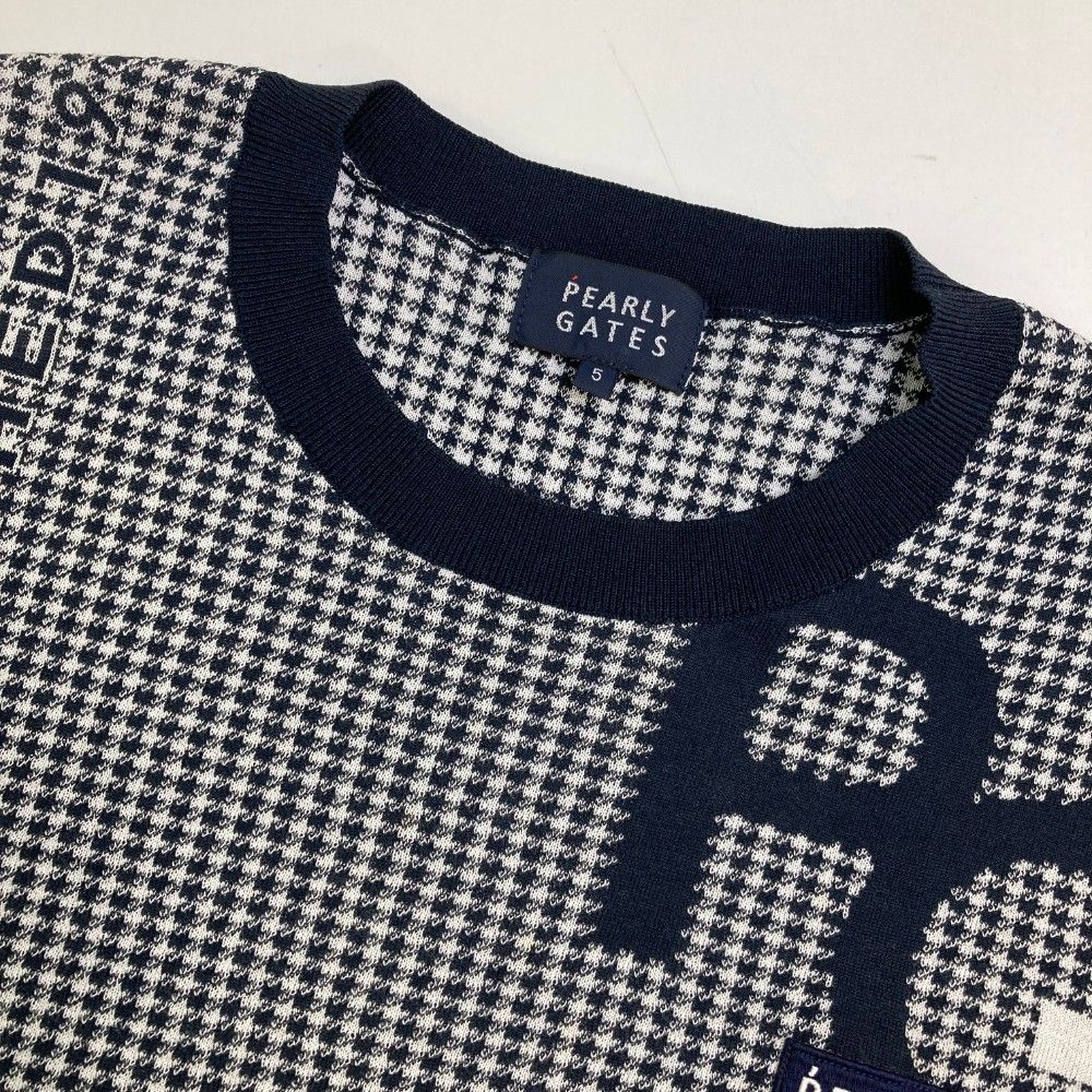 パーリーゲイツ　長袖セーター５ パーリーゲイツ ゴルフウェア セーター ホワイト メンズ サイズ5 中古