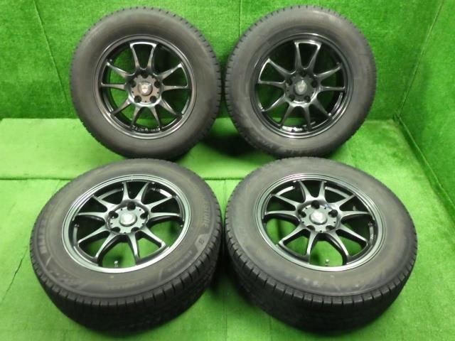 タイヤ社外アルミホイールセット L33 ティアナ 16インチ 6.5J 45 114.3 5穴 VRX3 215-60R16 4本セット 9127