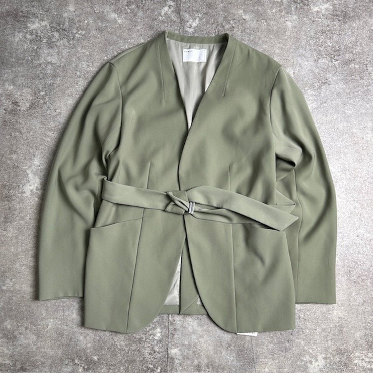 NOBLE ノーブル ベルテッドイージーポレーンジャケット レディース ミントグリーン ポリエステル