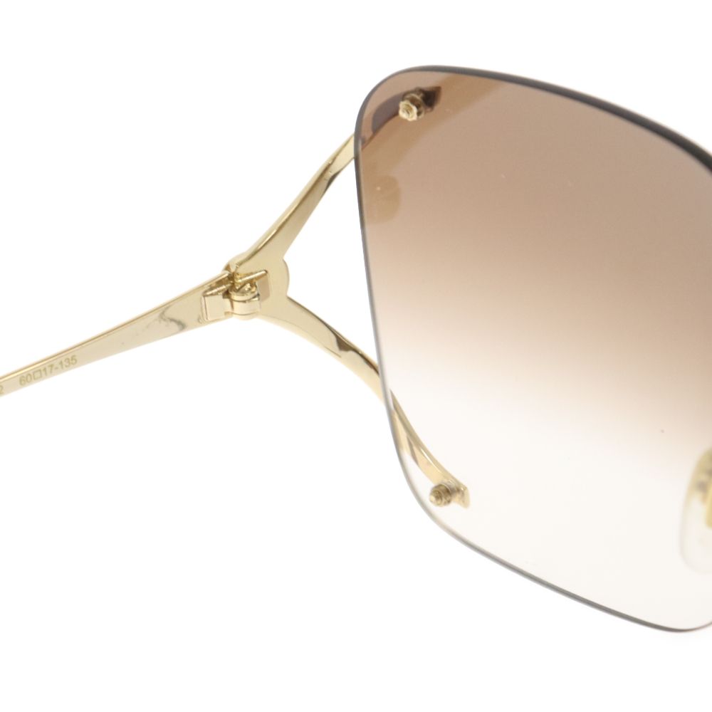 GUCCI ゴールド スクエアサングラス スクエア サングラス ・ゴールドトーン | GUCCI公式