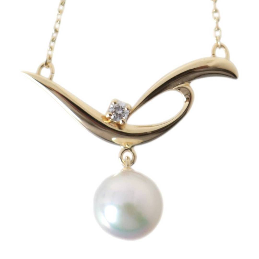 MIKIMOTO/ミキモト K18 パールトップ ネックレス イエローゴールド 1P 