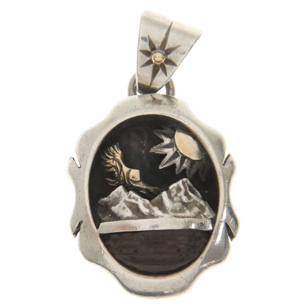 BIGHAND (ビッグハンド) K18 3D ネックレストップ シルバー/ゴールド