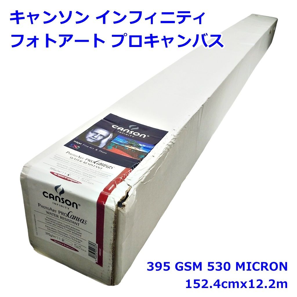 キャンソン インフィニティ フォトアート プロキャンバス 395 GSM 530 MICRON 152.4cmx12.2m 写真 印刷用紙 ロール紙 Canson R2502-022