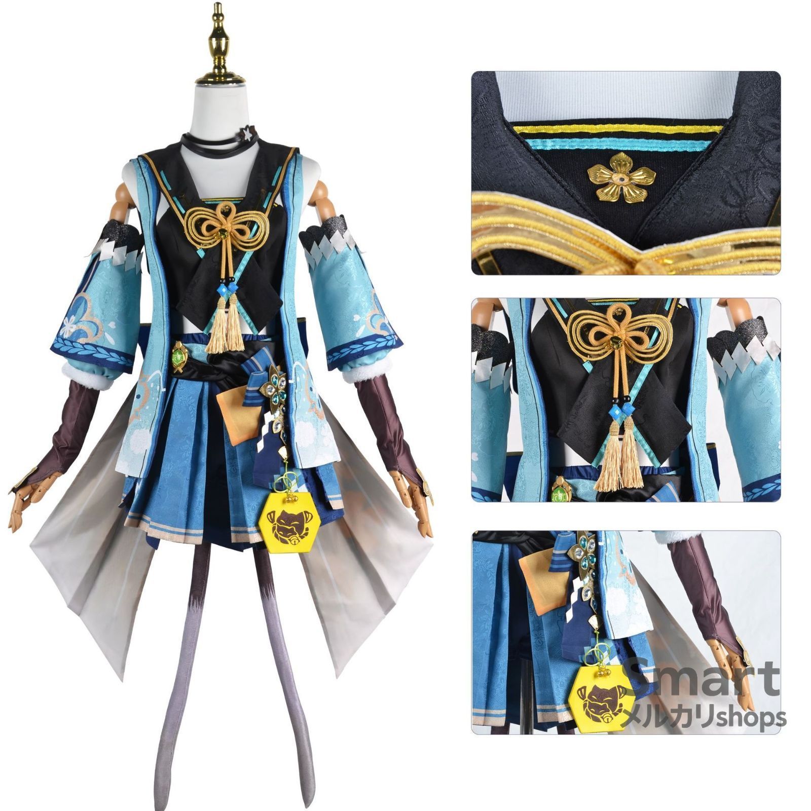 コスプレ 衣装 綺良々 原神 稲妻 草系射手風 アニメ ゲーム キャラクター 仮装 ドレス服 M250911-7