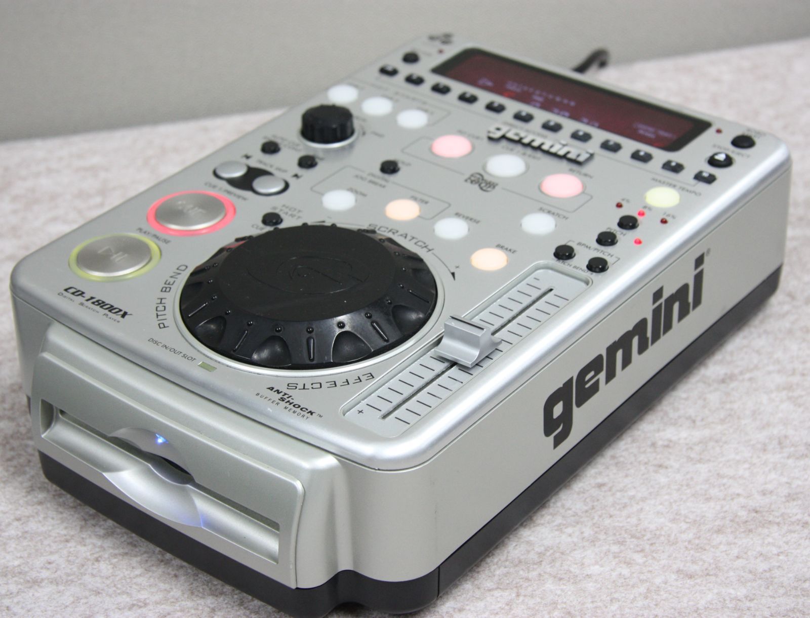 Gemini コンパクトCDJ DIGITAL SCRATCH PLAYER CD-1800X