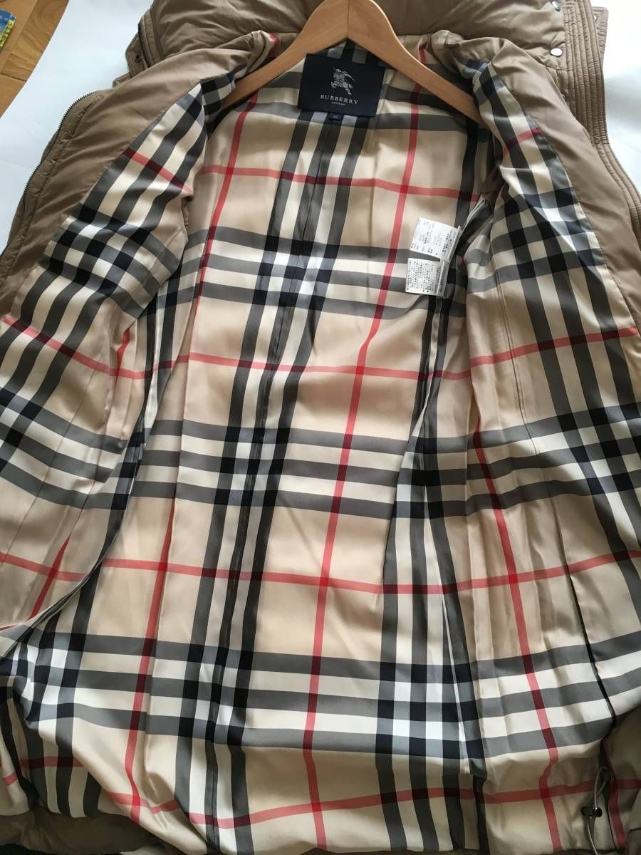 極美品 BURBERRY LONDON バーバリーロンドン 高級 ダウン コート４2