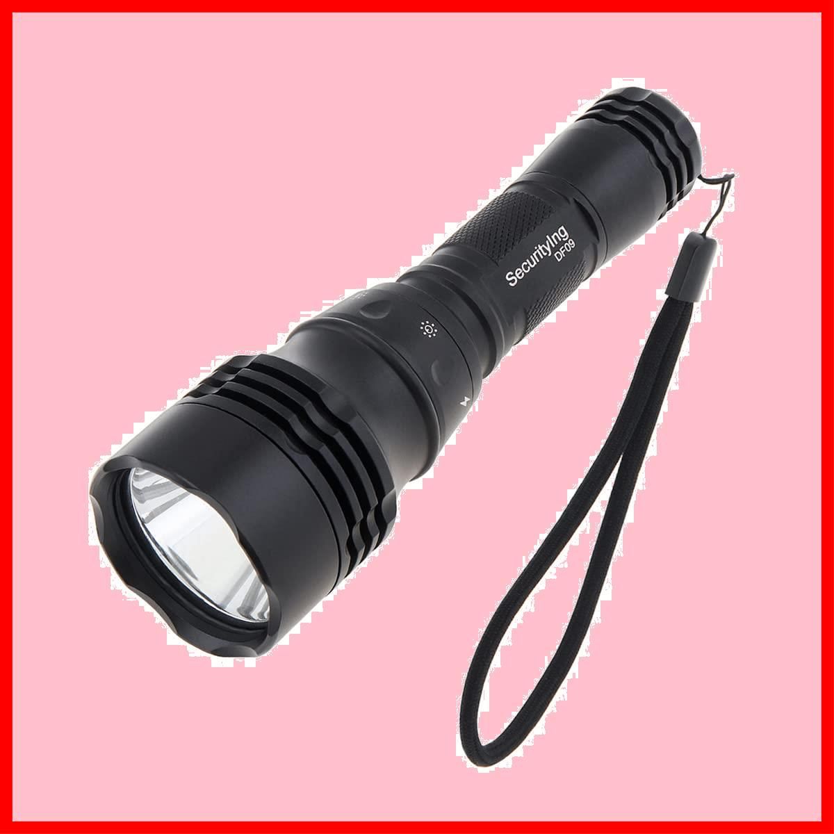 【特価商品】SecurityIng ダイビングライト 電池式 290ルーメン IPX-8防水 照射範囲200M 水中30M IPX-8防水 水中ライト アウトドア ダイビング懐中電灯 ナイトダイビング アウトドア ダイビング（電