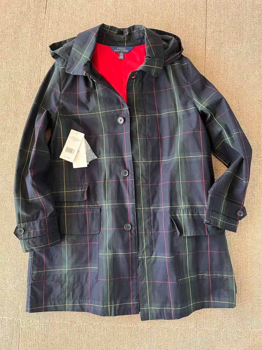 ポロ Ralph Lauren(ラルフローレン) タータン チェック コート 女児 L サイズ