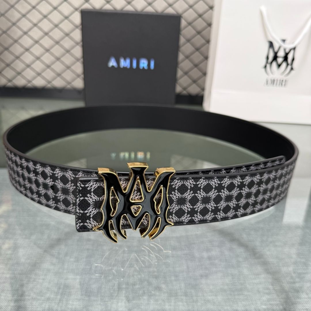 Amiri - 3スター・レザー・ベルト をオンライン購入 | Saks