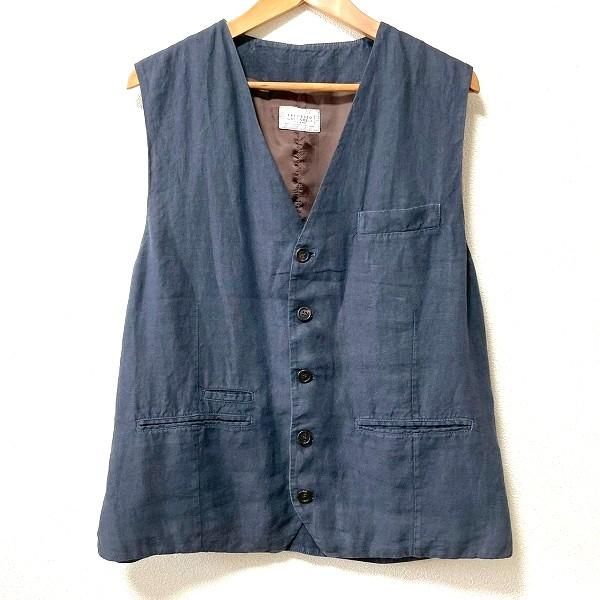 sxc ブルネロクチネリ BRUNELLOCUCINELLI ベスト・ジレ 56 グレー系 麻
