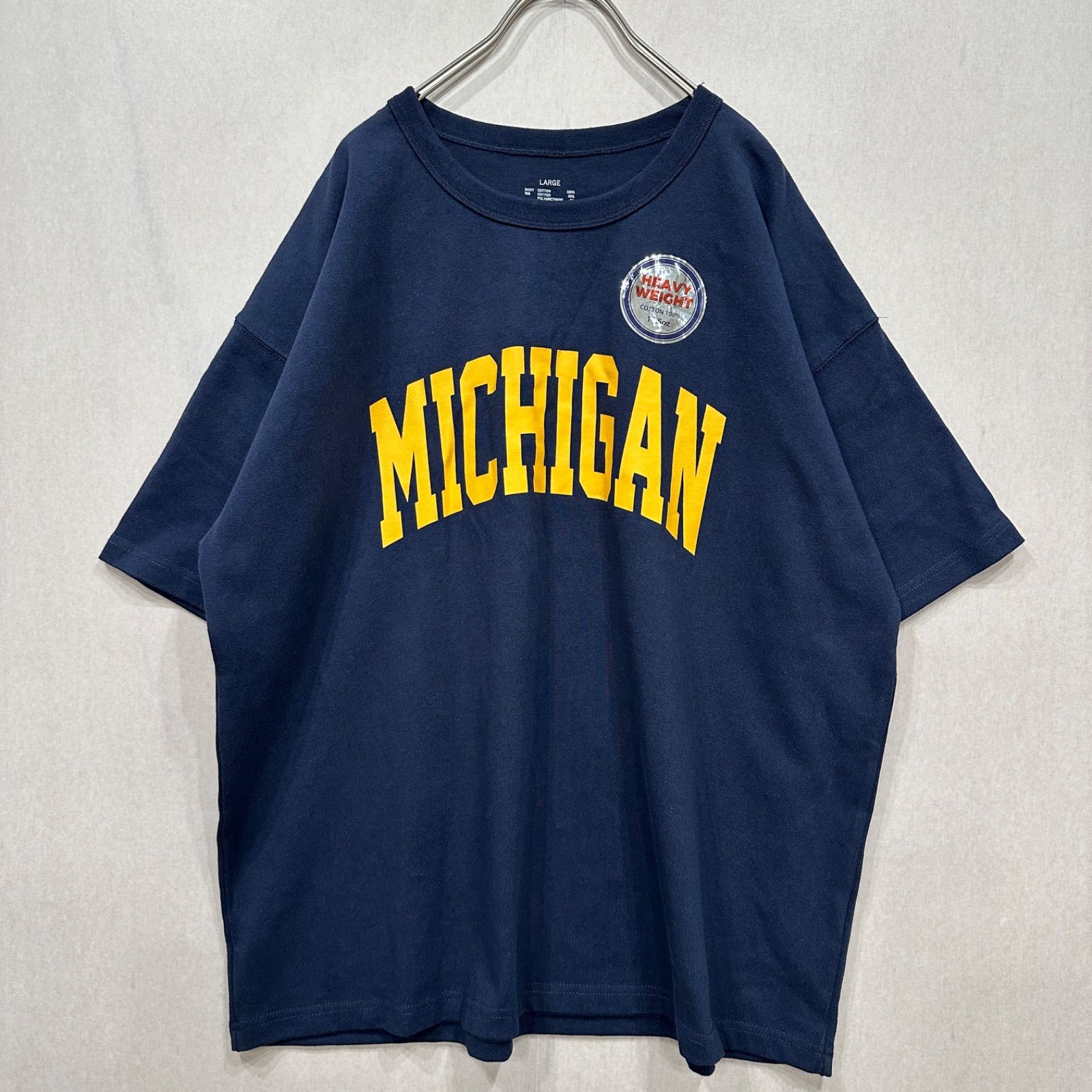 MICHIGAN】 肉厚オーバーサイズ Tシャツ ミシガン大学 カレッジ