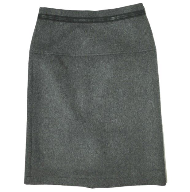 新品 tao COMME des GARCONS タオ コムデギャルソン 22AW 日本製 先染ウールエステルクロススカート TJ-S018 S TOP CHARCOAL Tricot トリコ 定価42,900円 ボトムス g19782