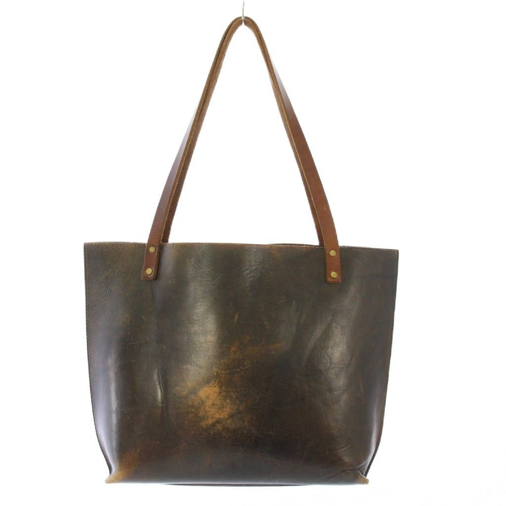 ブラウンブラウン BrownBrown トートバッグ ハンドバッグ レザー ワンカラー 茶 ブラウン |BB