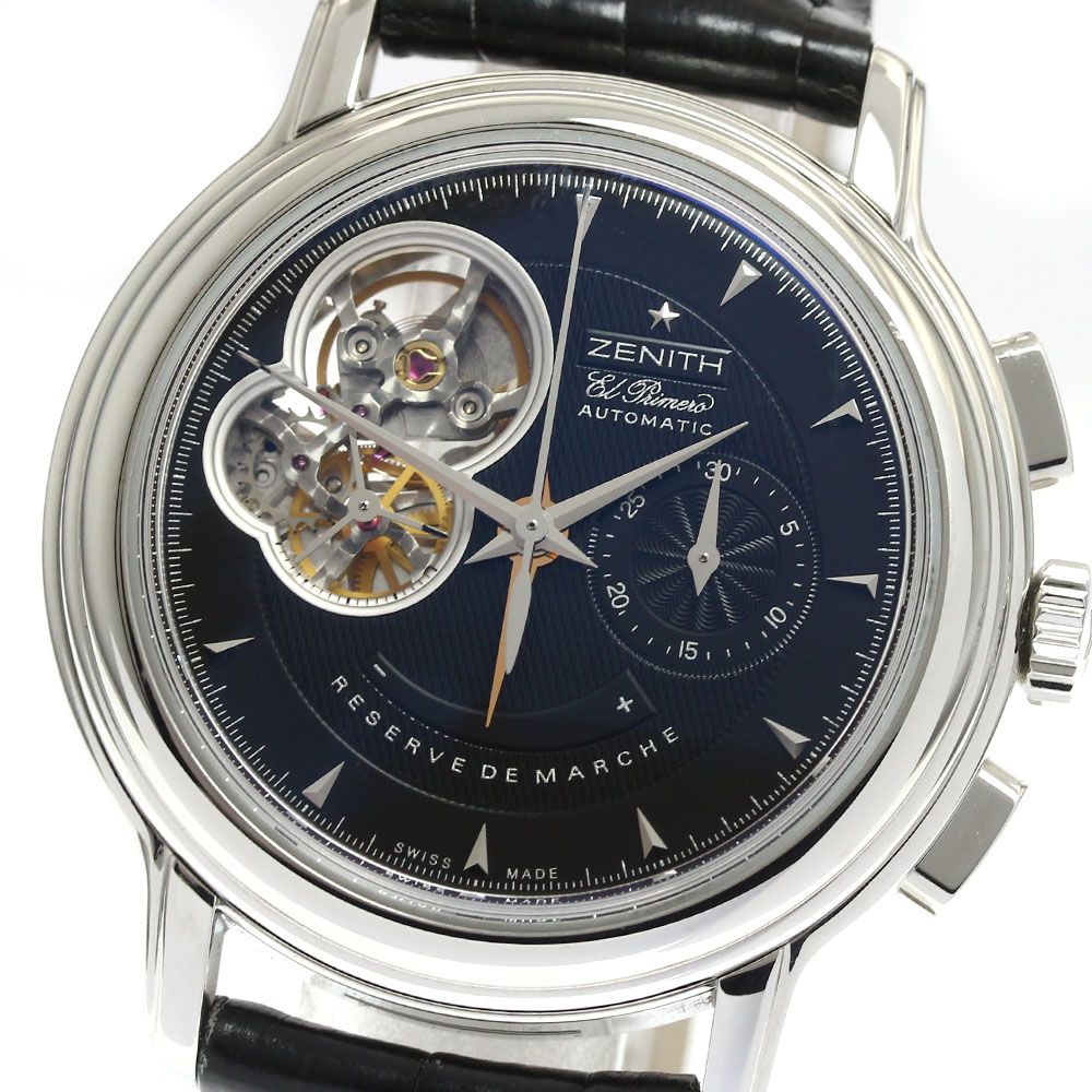ゼニス ZENITH 03.0240.4021|22.C495 クロノマスター Tオープン パワーリザーブ スモールセコンド 自動巻き メンズ 箱 保証書付き_889139