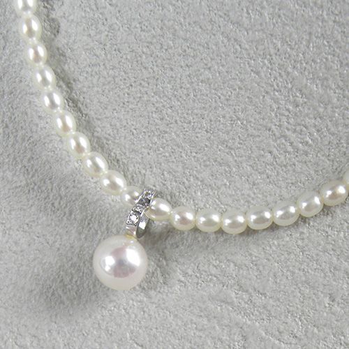 ミキモト ペルリータ アコヤパール ネックレス 6.5-7mm 約43cm MIKIMOTO - 【美品】ミキモトのセカンドブランドペルリータ